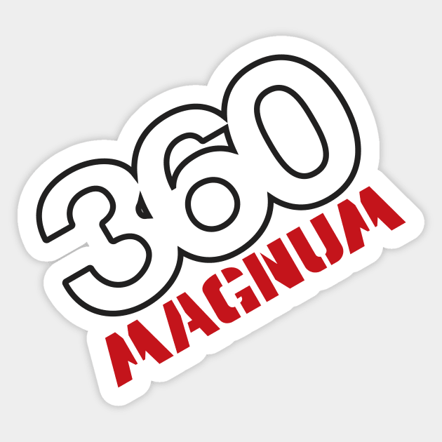 360 Magnum - Badge Design Sticker by jepegdesign